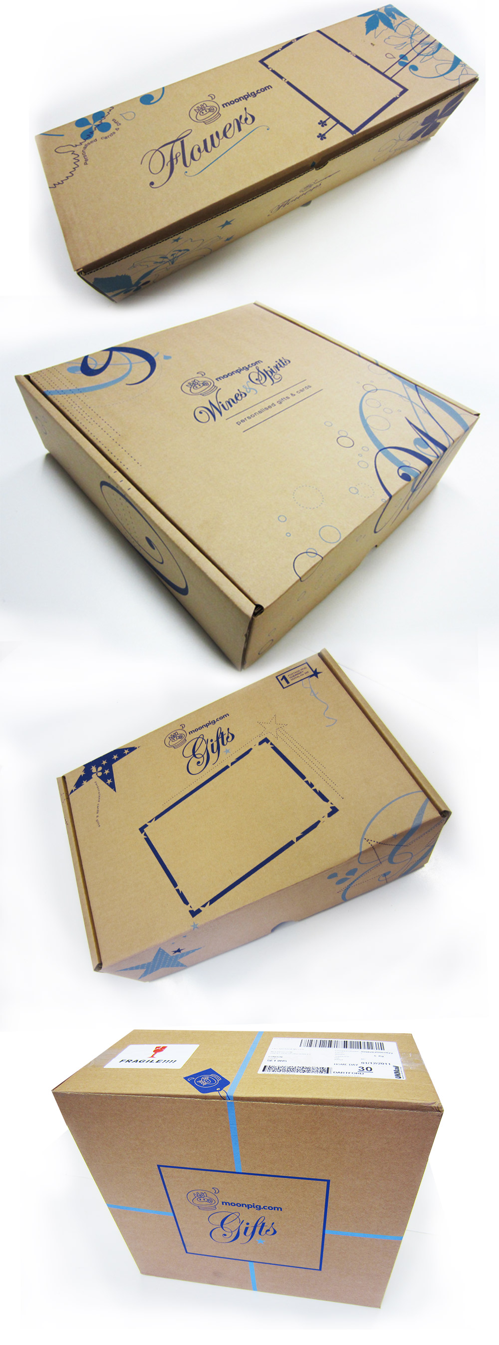 Box Packaging for Moonpig
