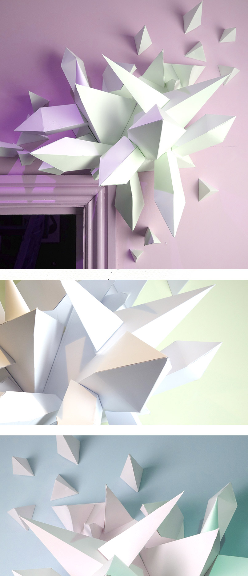 paper-spikes-wall-3D-installation