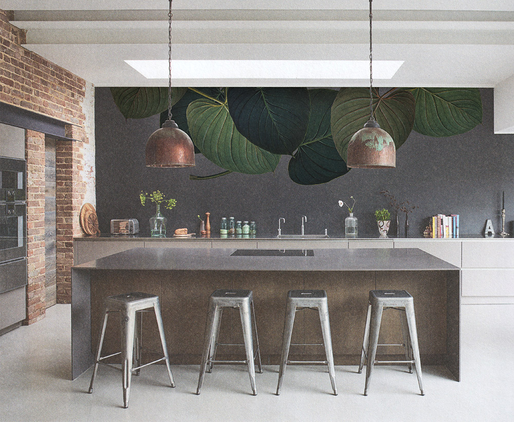 Mural-Wallpaper-Large-Leaf---Kitchen. Designer London.gif