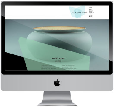 E-commerce web design for Art Represent