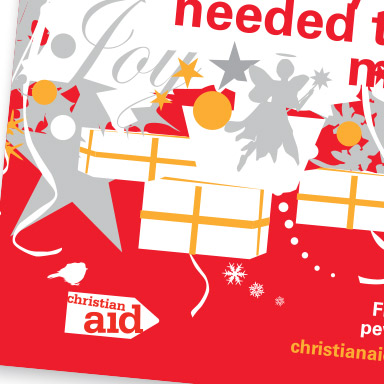Print graphics Christian Aid poster design