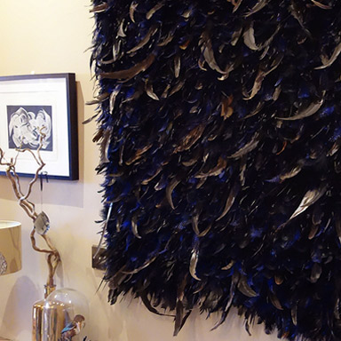 Bespoke feather Art Installation Kingston UK