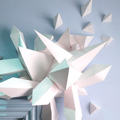 Paper Spikes Sculpture