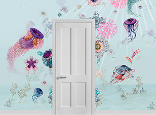 Jellyfish Mural Wallpaper 