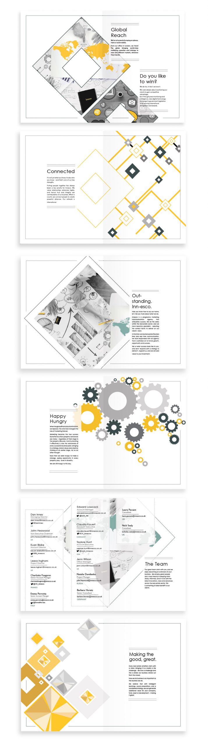 Brochure design for PR agency