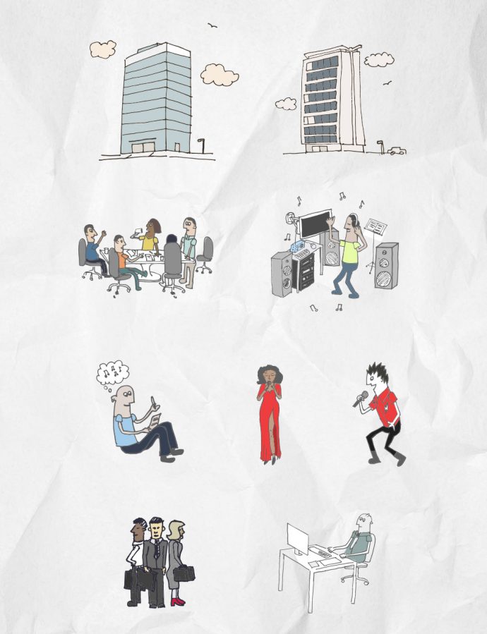 Music industry characters Polly Playford