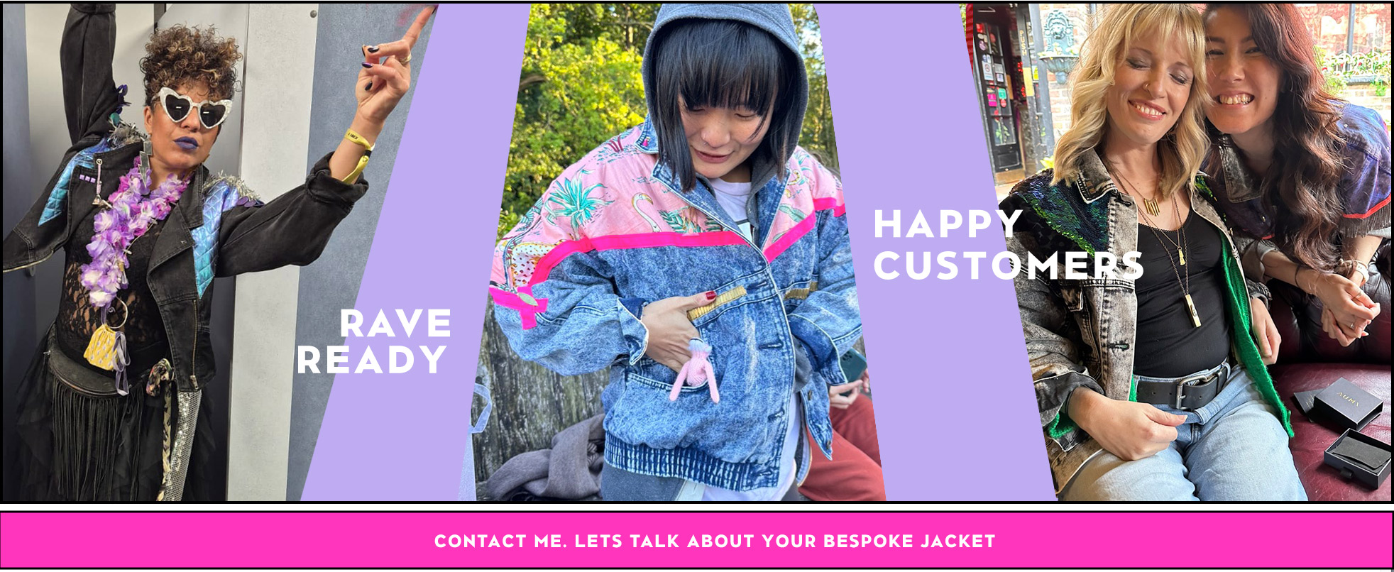 Happy Bespoke Embellished Jacket Customers.